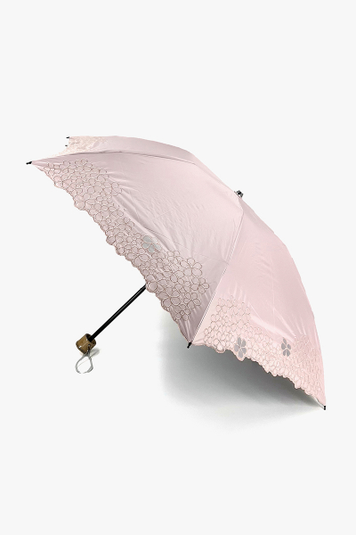 【hypnotizeworks】マーガレット 晴雨兼用 バンブー3段折りたたみ傘